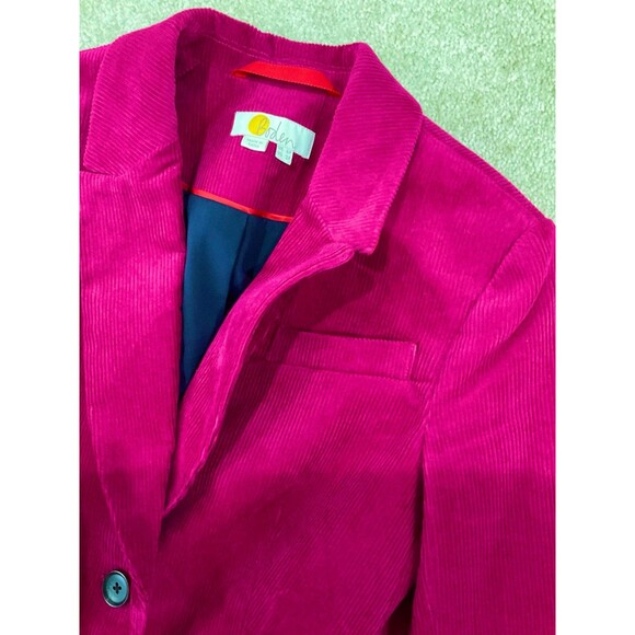 Boden- Corduroy Fuchsia Classic Tailored Blazer-Size 2P - Picture 7 of 8